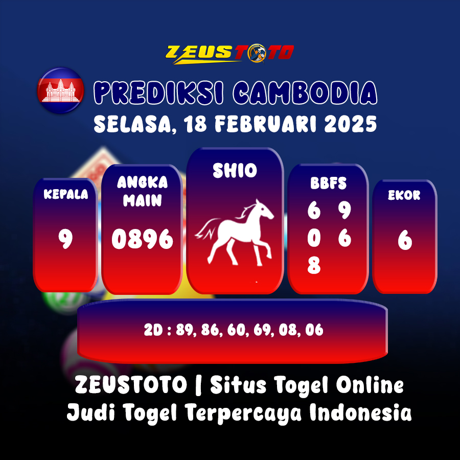PREDIKSI TOGEL CAMBODIA HARI INI 18 FEBRUARI 2025