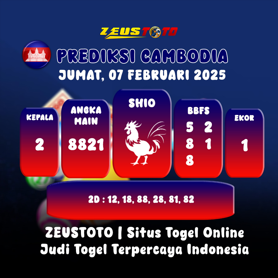 PREDIKSI TOGEL CAMBODIA INI 07 FEBRUARI 2025