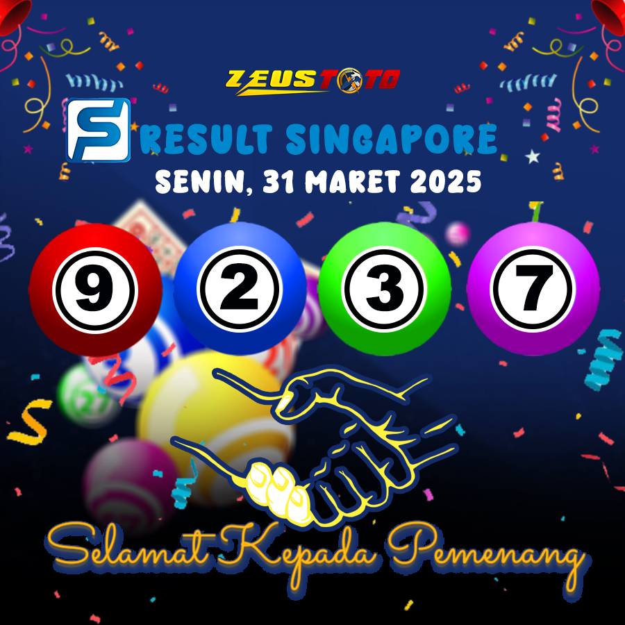 RESULT SINGAPORE HARI INI SENIN 31 MARET 2025