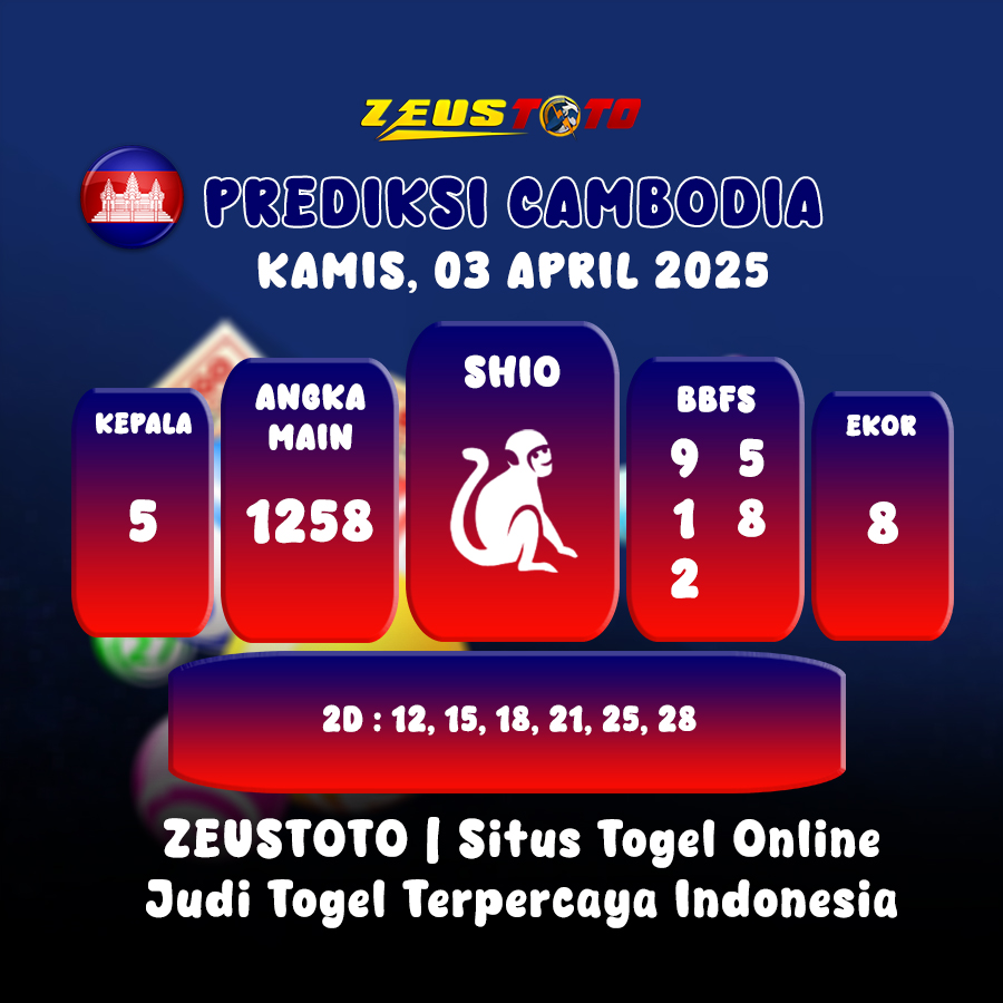 PREDIKSI TOGEL CAMBODIA HARI INI 03 APRIL 2035