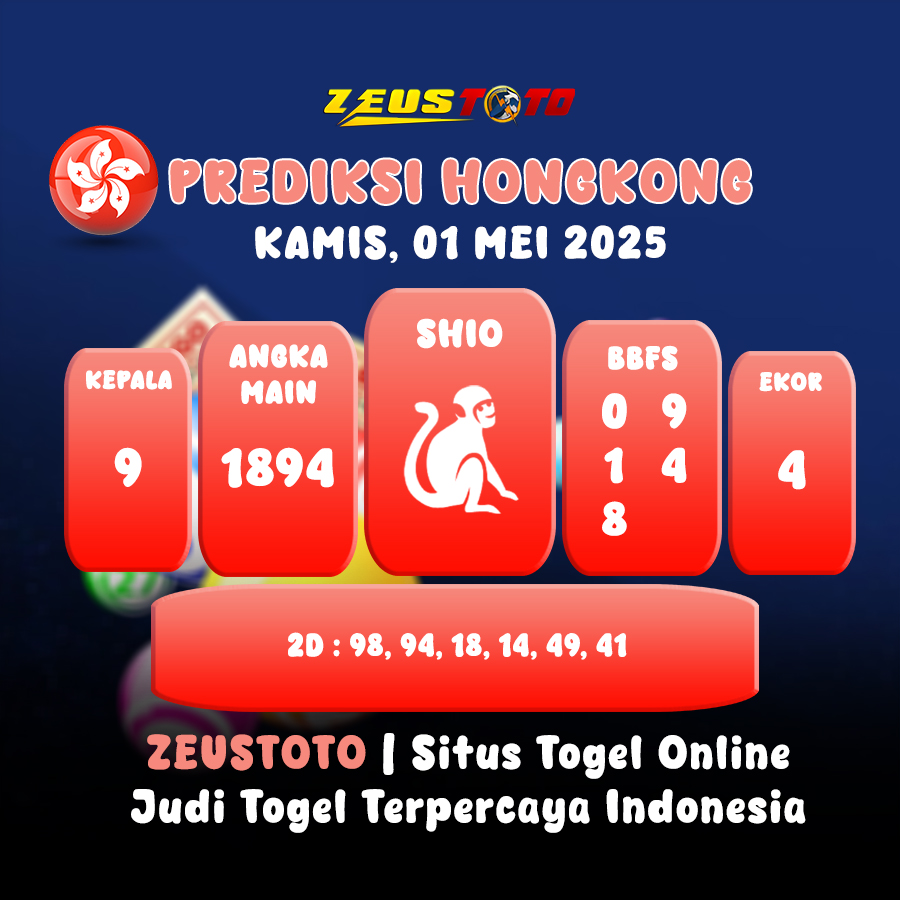 PREDIKSI TOGEL HONGKONG HARI INI 01 MEI 2025