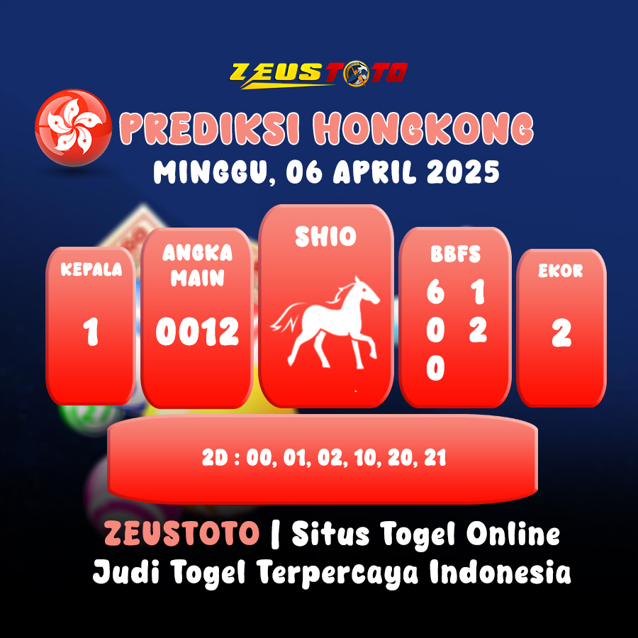 PREDIKSI TOGEL HONGKONG HARI INI 06 APRIL 2025