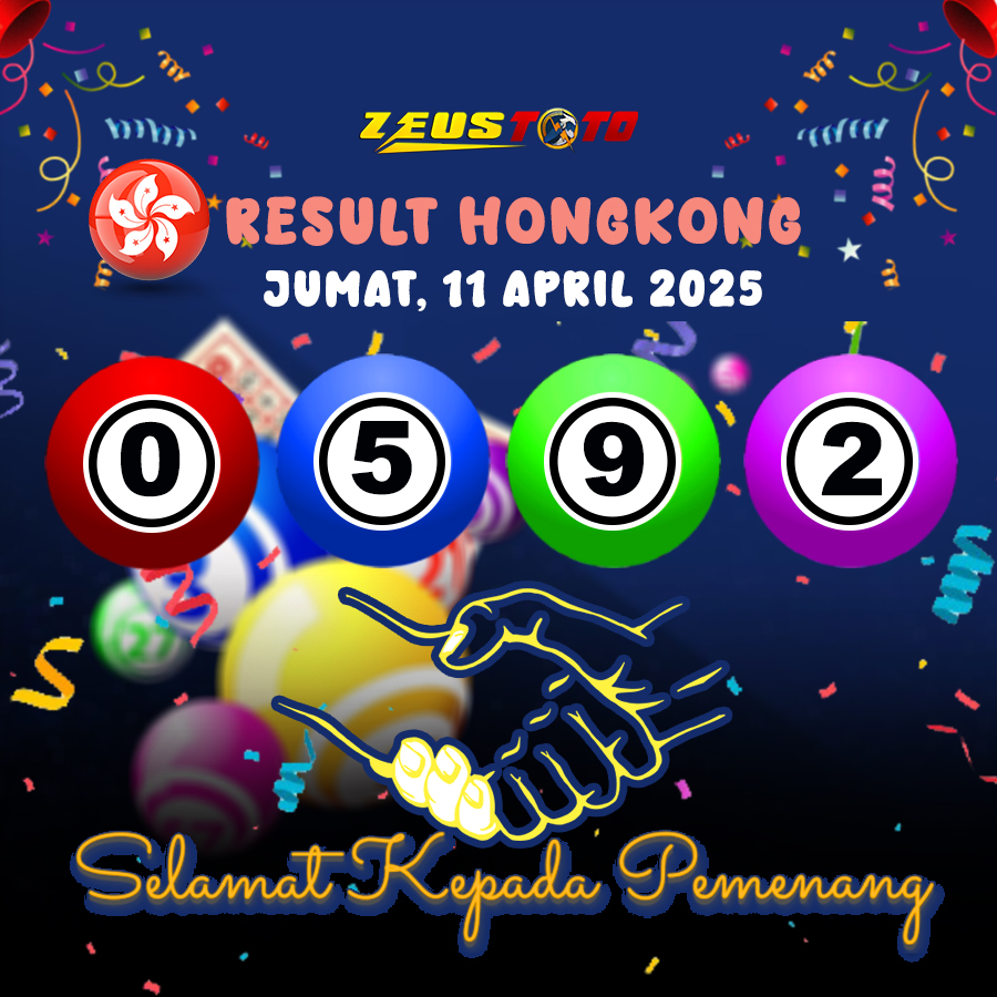 RESULT HONGKONG HARI INI JUMAT 11 APRIL 2025