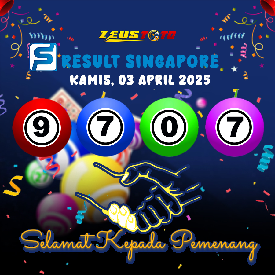 RESULT SINGAPORE HARI INI KAMIS 03 APRIL 2025