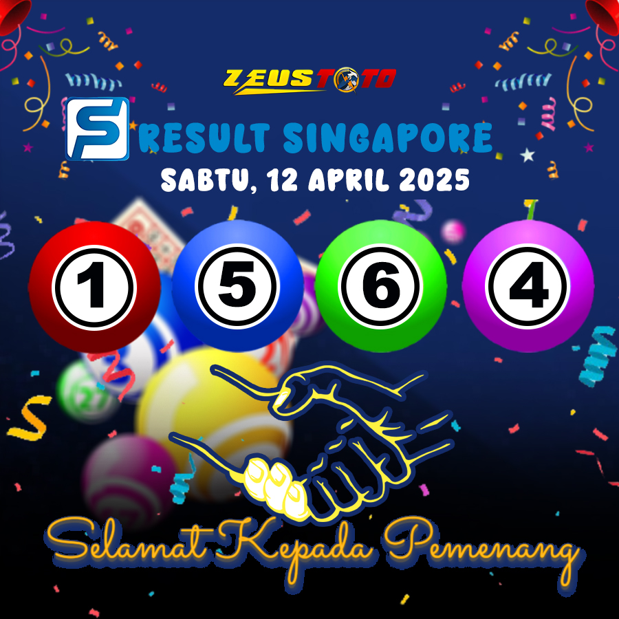 RESULT SINGAPORE HARI INI SABTU 12 APRIL 2025