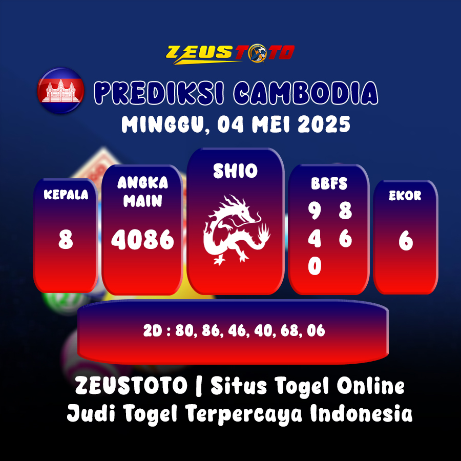 PREDIKSI TOGEL CAMBODIA HARI INI 04 MEI 2025