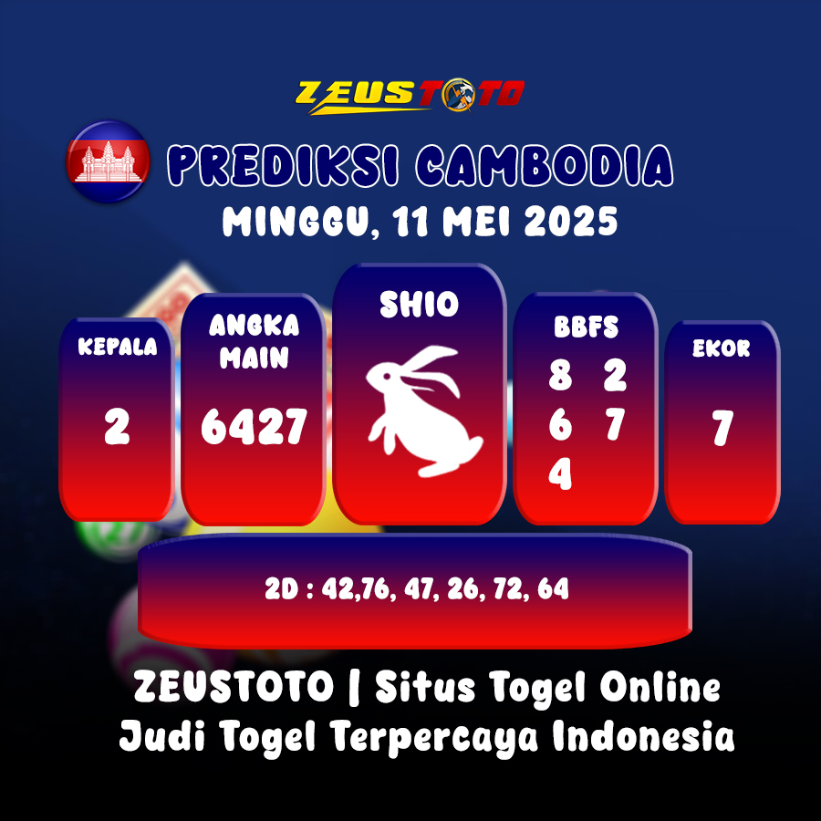PREDIKSI TOGEL CAMBODIA HARI INI 11 MEI 2025