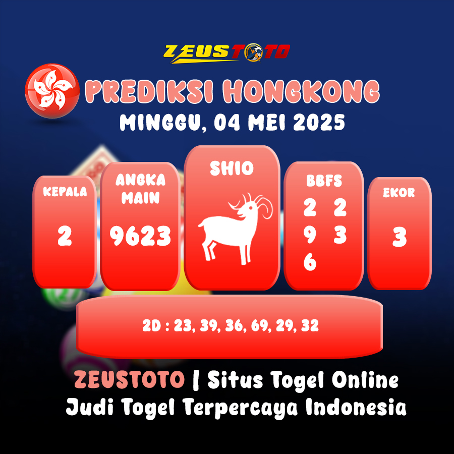 PREDIKSI TOGEL HONGKONG HARI INI 04 MEI 2025