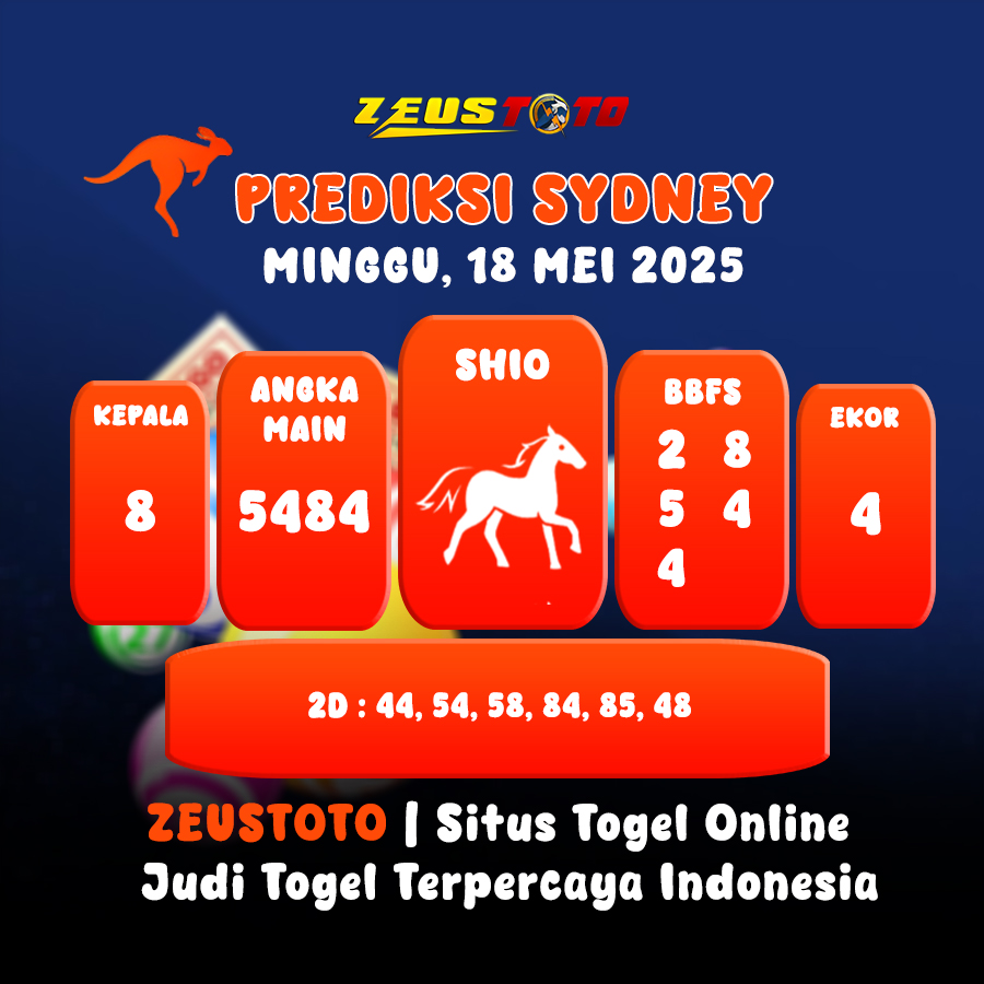 PREDIKSI TOGEL SYDNEY HARI INI 18 MEI 2025