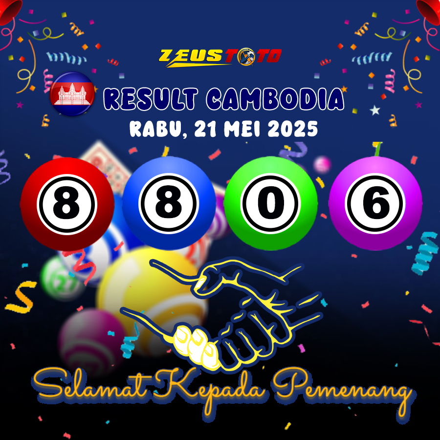 RESULT CAMBODIA HARI INI RABU 21 MEI 2025