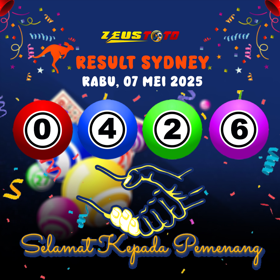 RESULT SYDNEY HARI INI RABU 07 MEI 2025