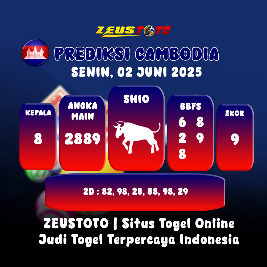 PREDIKSI TOGEL CAMBODIA HARI INI 02 JUNI 2025
