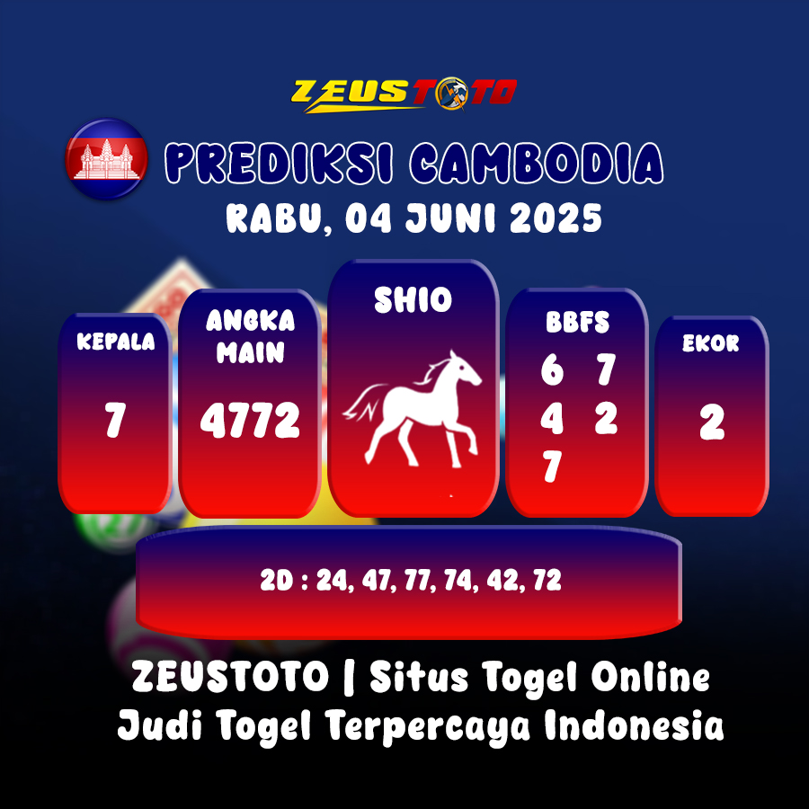 PREDIKSI TOGEL CAMBODIA HARI INI 04 JUNI 2025
