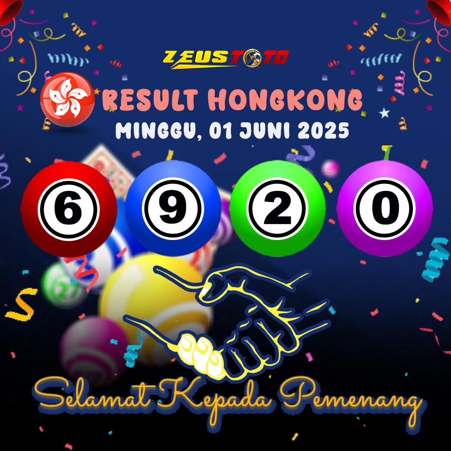 RESULT HONGKONG HARI INI MINGGU 01 JUNI 2025