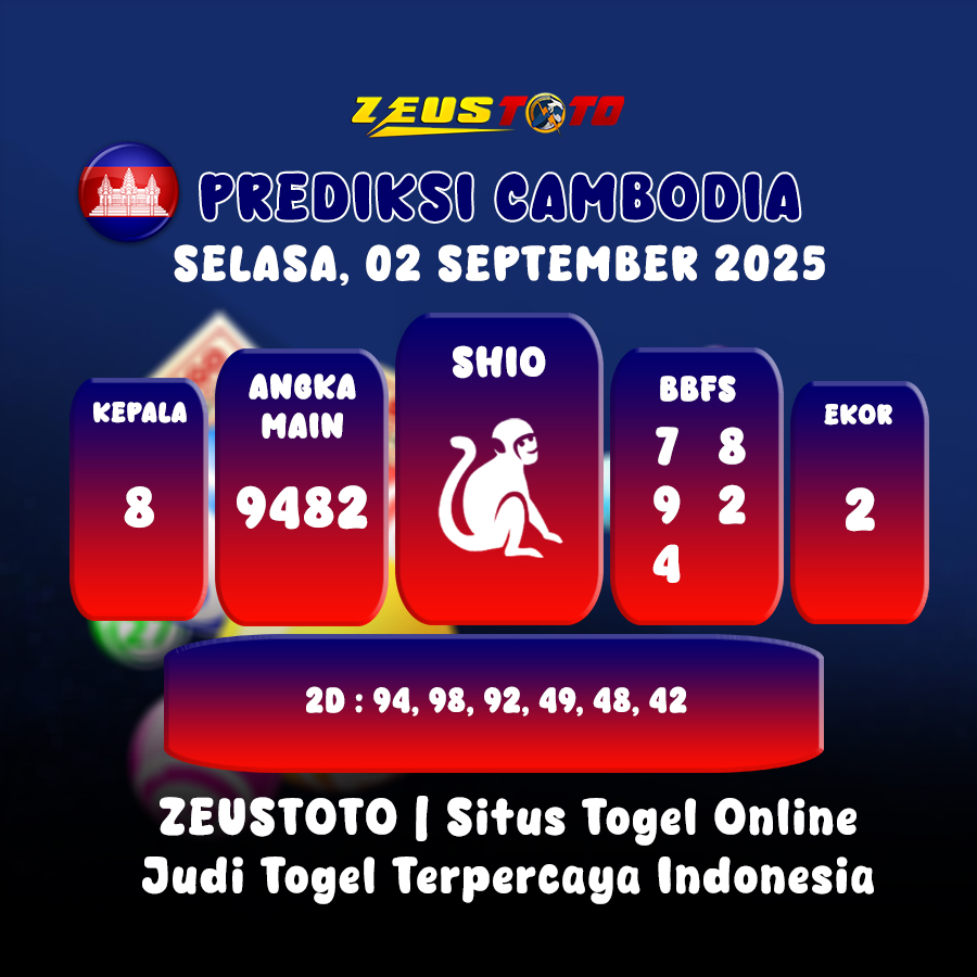 PREDIKSI TOGEL CAMBODIA HARI INI 02 SEPTEMBER 2025