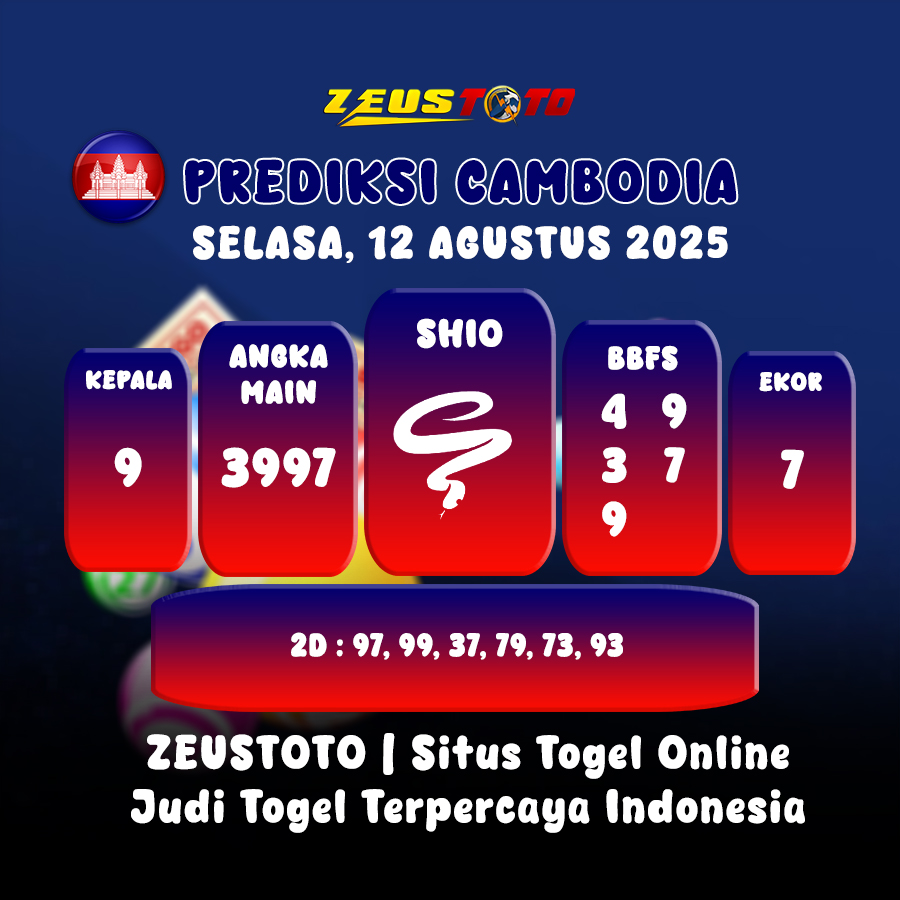 PREDIKSI TOGEL CAMBODIA HARI INI 12 AGUSTUS 2025