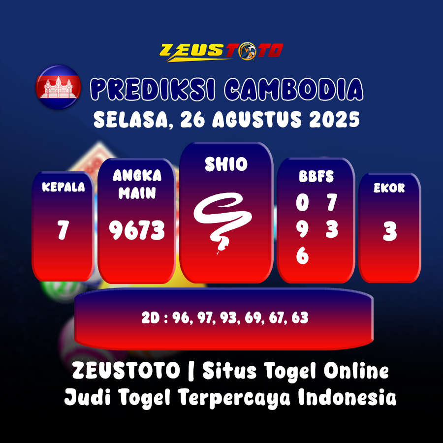 PREDIKSI TOGEL CAMBODIA HARI INI 26 AGUSTUS 2025