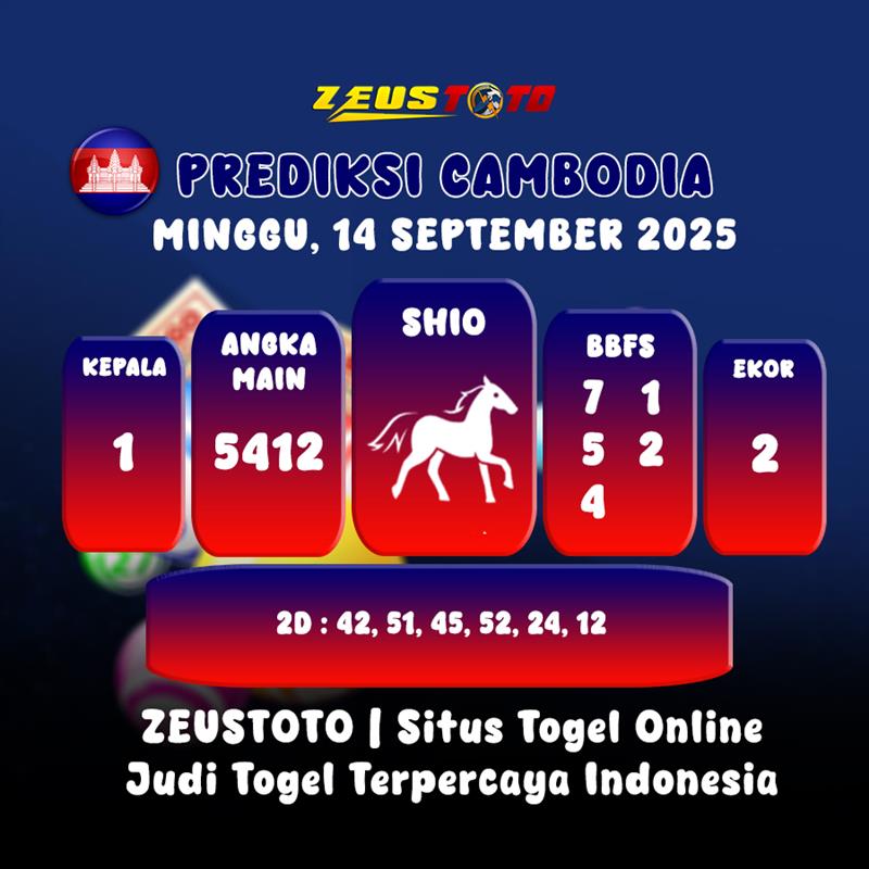 PREDIKSI TOGEL CAMBODIA HARI INI 14 SEPTEMBER 2025