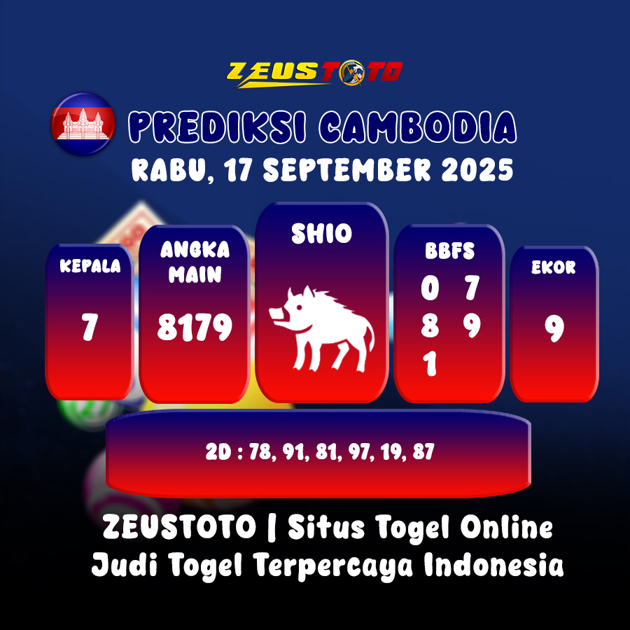 PREDIKSI TOGEL CAMBODIA HARI INI 17 SEPTEMBER 2025