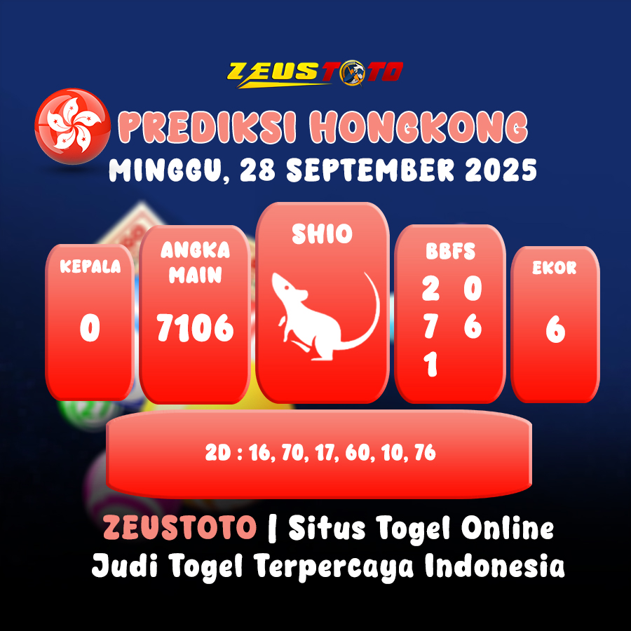 PREDIKSI TOGEL HONGKONG HARI INI 28 SEPTEMBER 2025
