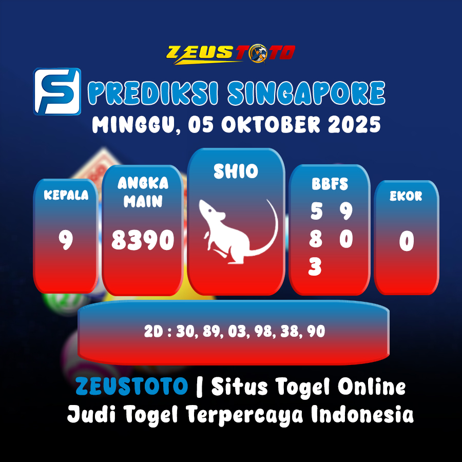 PREDIKSI TOGEL SINGAPORE HARI INI 05 OKTOBER 2025
