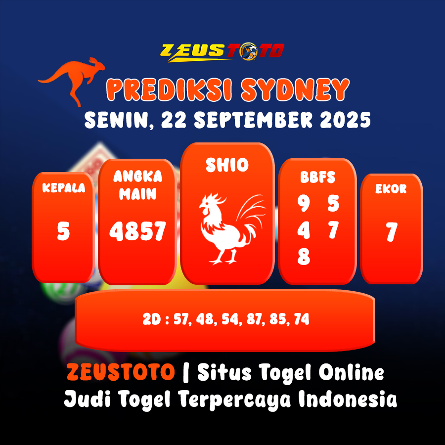 PREDIKSI TOGEL SYDNEY HARI INI 22 SEPTEMBER 2025