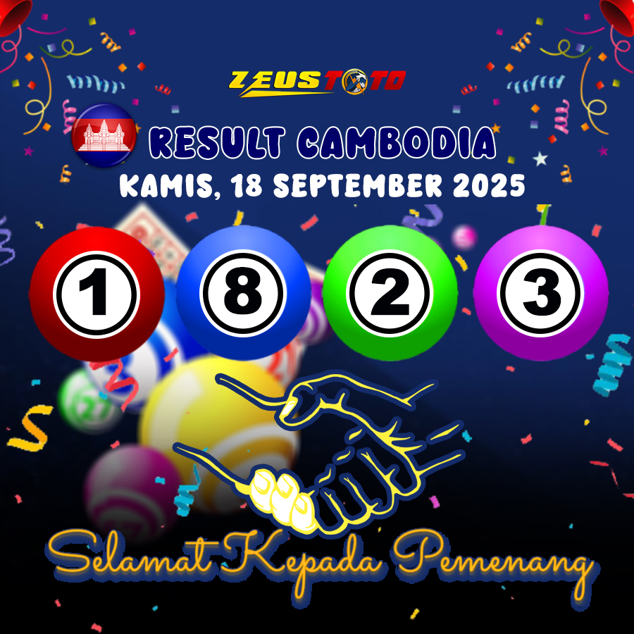 RESULT CAMBODIA HARI INI KAMIS 18 SEPTEMBER 2025