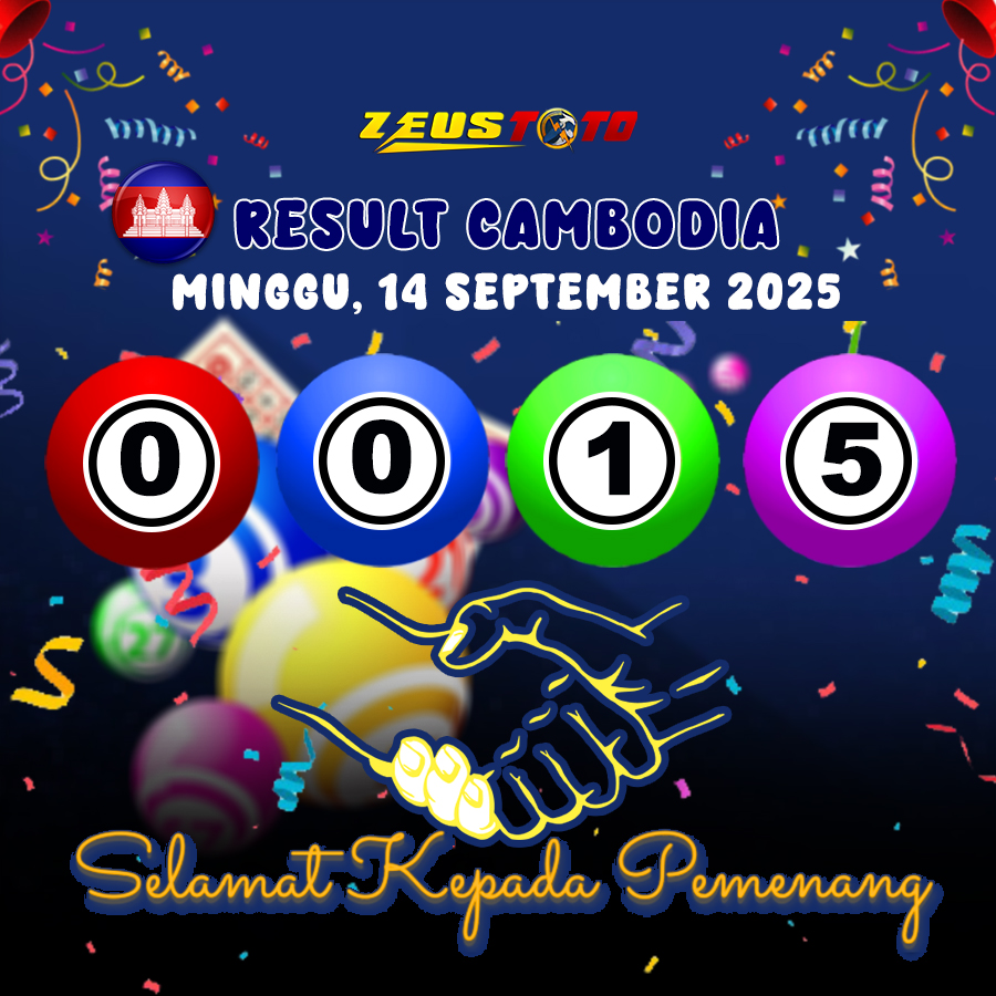 RESULT CAMBODIA HARI INI MINGGU 14 SEPTEMBER 2025