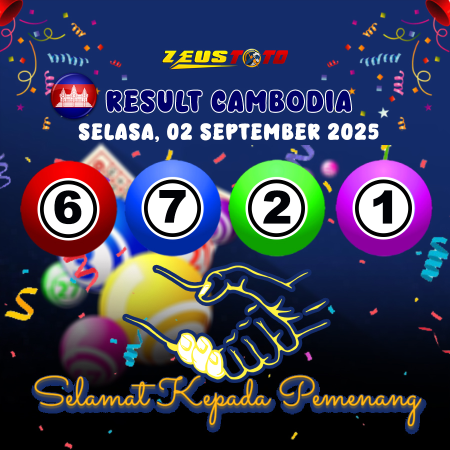 RESULT CAMBODIA HARI INI SELASA 02 SEPTEMBER 2025