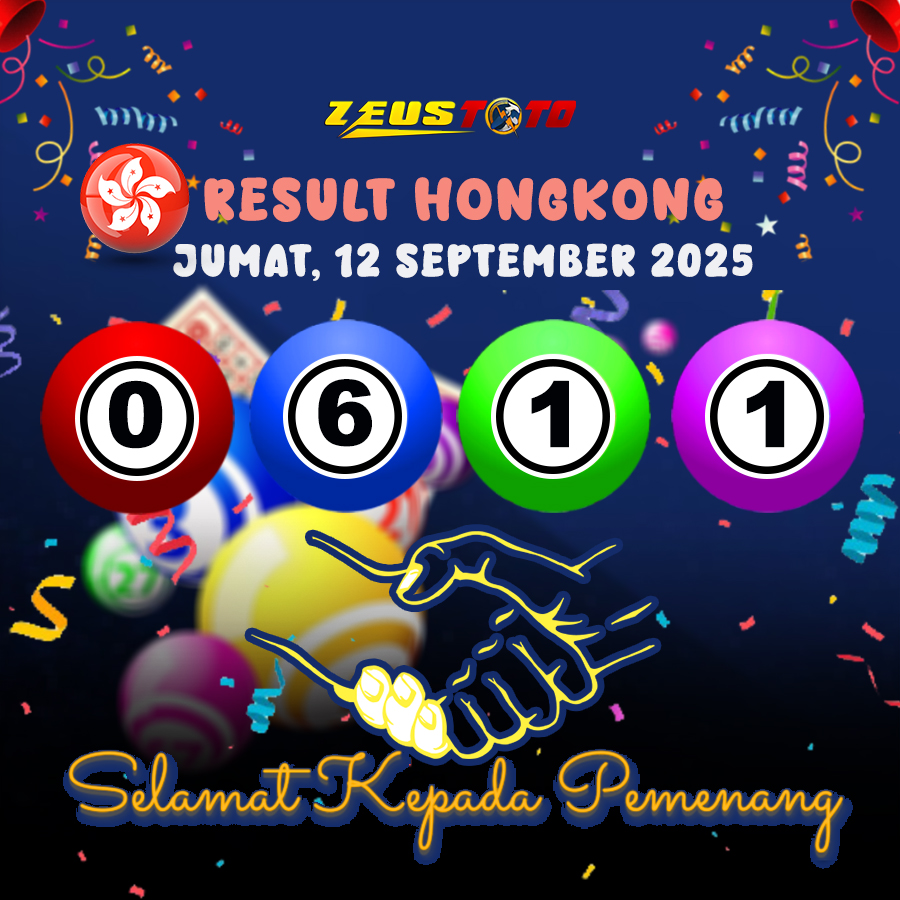 RESULT HONGKONG HARI INI JUMAT 12 SEPTEMBER 2025