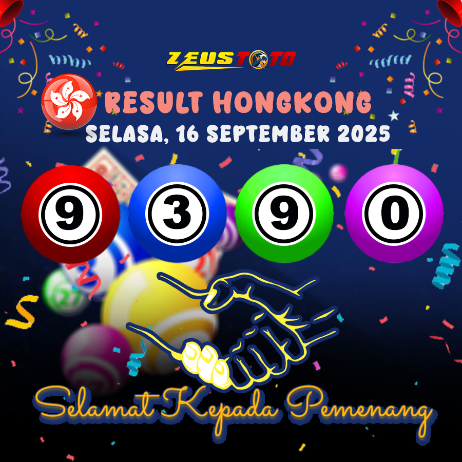 RESULT HONGKONG HARI INI SELASA 16 SEPTEMBER 2025
