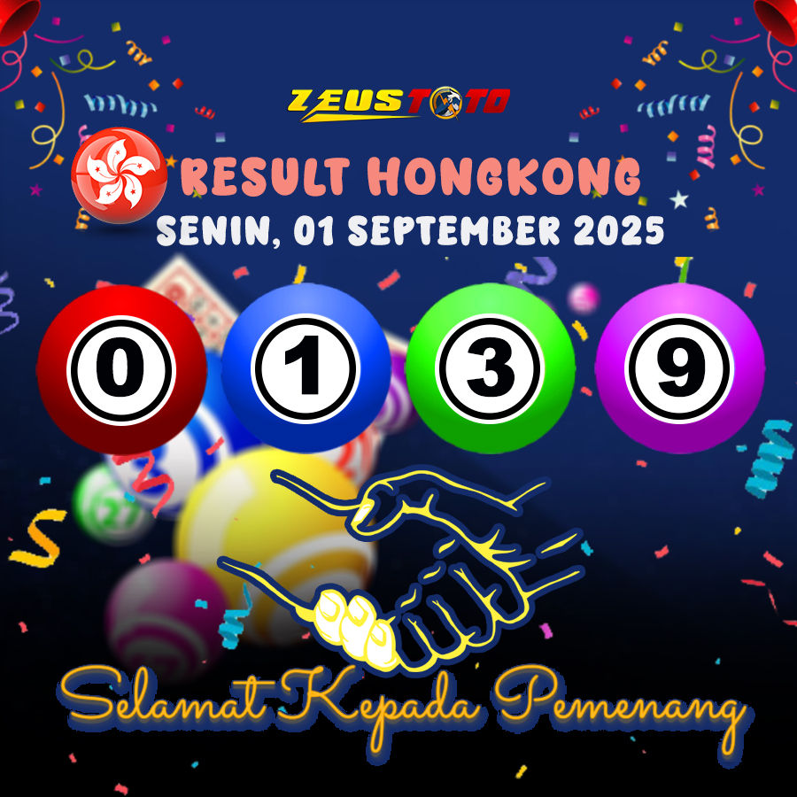 RESULT HONGKONG HARI INI SENIN 01 SEPTEMBER 2025