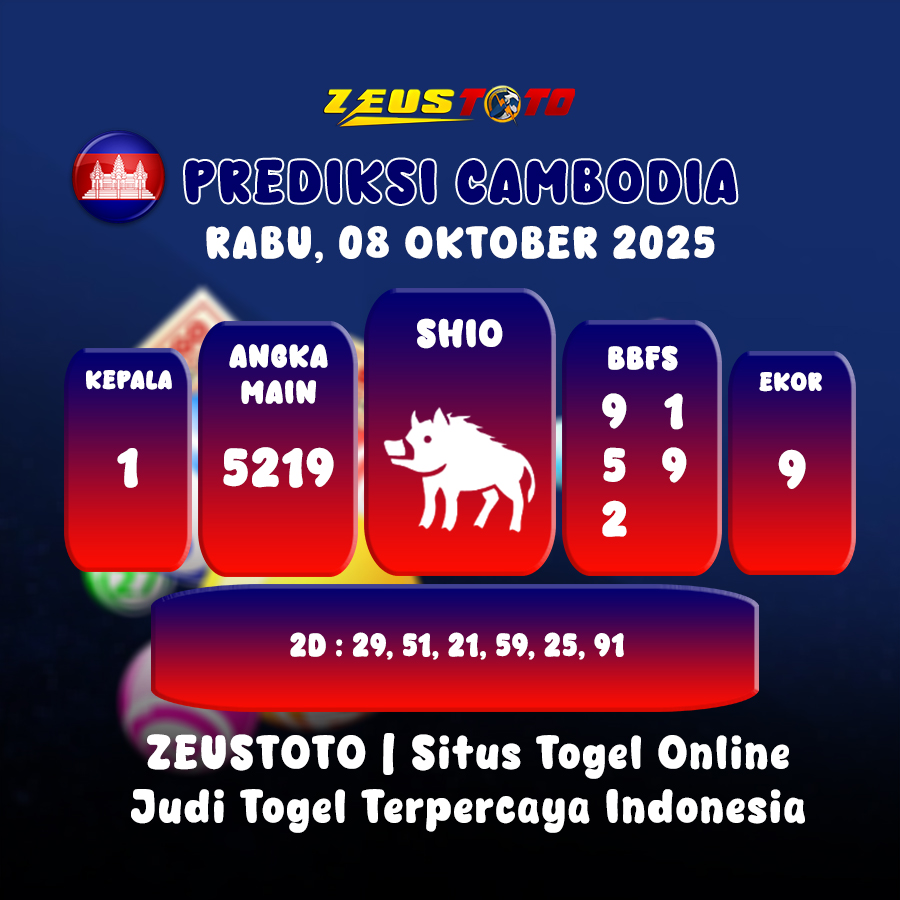 PREDIKSI TOGEL CAMBODIA HARI INI 08 OKTOBER 2025