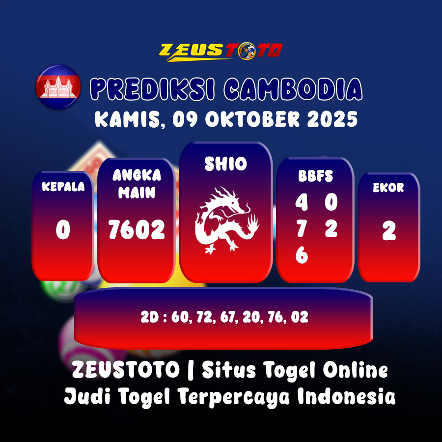 PREDIKSI TOGEL CAMBODIA HARI INI 09 OKTOBER 2025