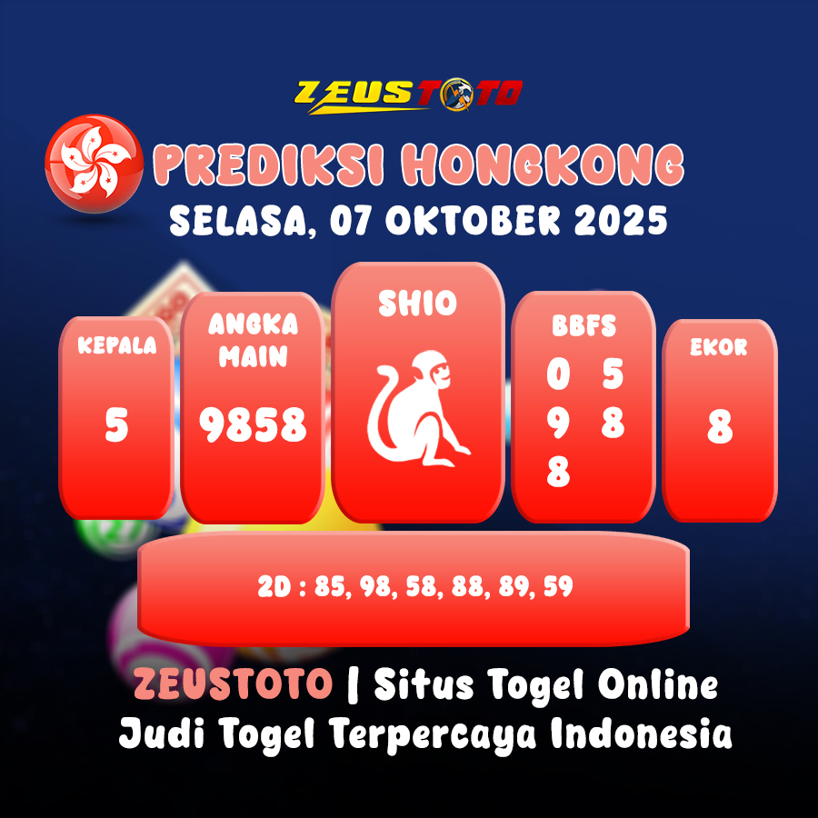 PREDIKSI TOGEL HONGKONG HARI INI 07 OKTOBER 2025