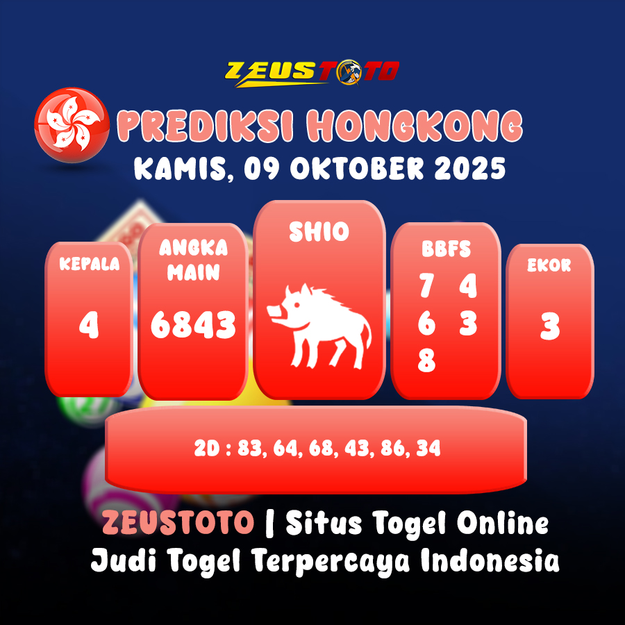 PREDIKSI TOGEL HONGKONG HARI INI 09 OKTOBER 2025