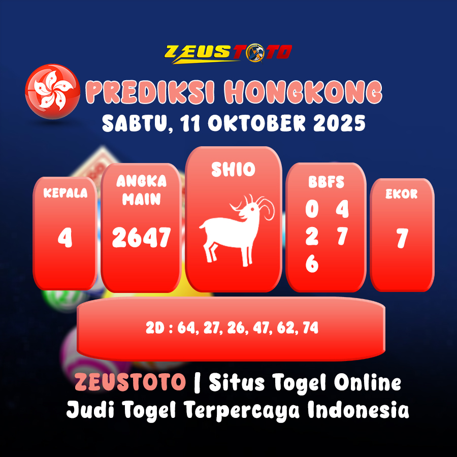 PREDIKSI TOGEL HONGKONG HARI INI 11 OKTOBER 2025
