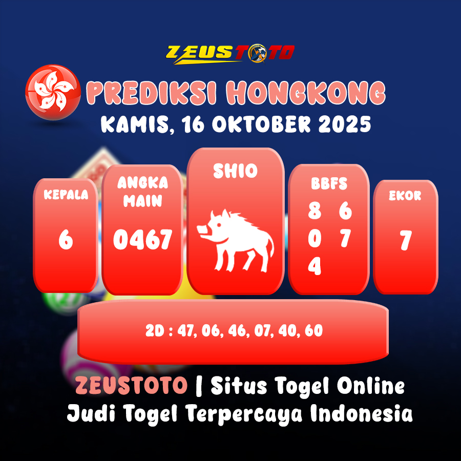 PREDIKSI TOGEL HONGKONG HARI INI 16 OKTOBER 2025