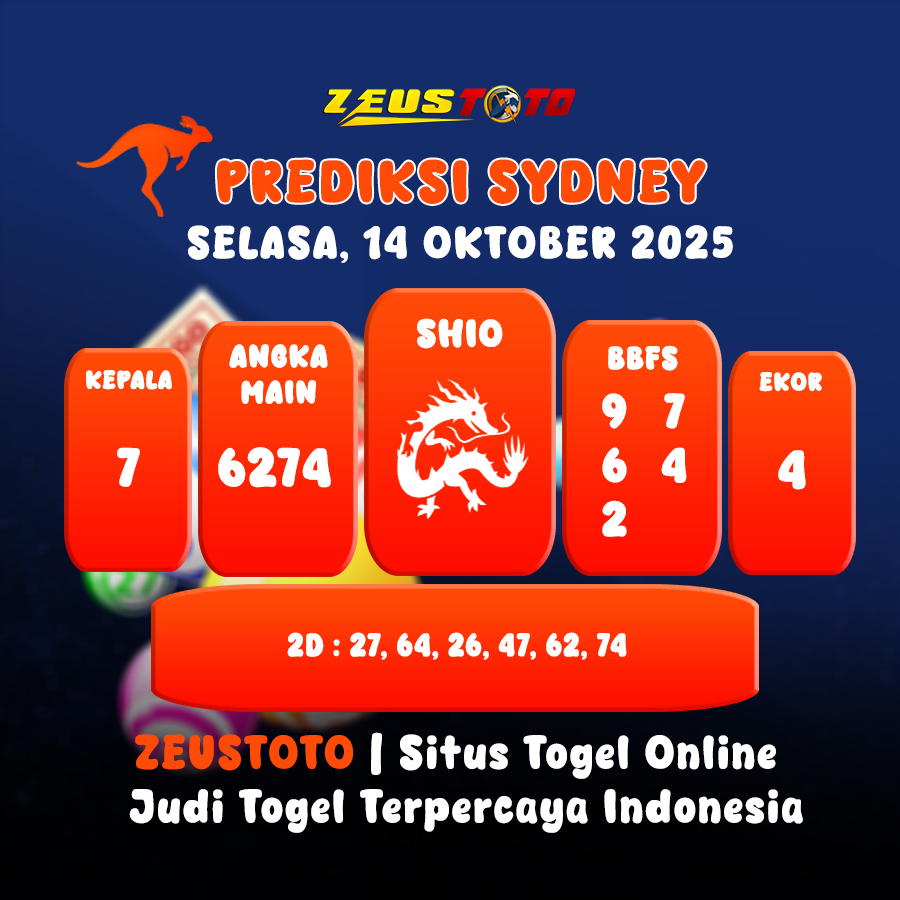 PREDIKSI TOGEL SYDNEY HARI INI 14 OKTOBER 2025