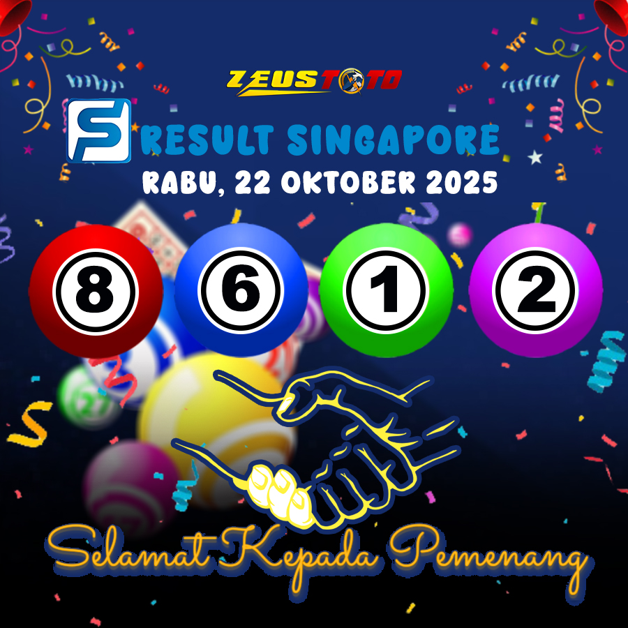 RESULT SINGAPORE HARI INI RABU 22 OKTOBER 2025